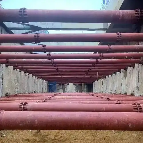 地下鉄建設における鋼製サポートの応用